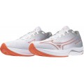 CHAUSSURES MIZUNO WAVE REBELLION SONIC 2 WHITE/HOT CORAL/HARBOR MIST POUR HOMMES