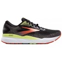 CHAUSSURES BROOKS GHOST 16 GTX BLACK/MANDARIN RED/GREEN POUR HOMMES