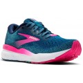 BROOKS GHOST 16 GTX MOROCCAN BLUE/PINK/YELLOW FOR WOMEN'S