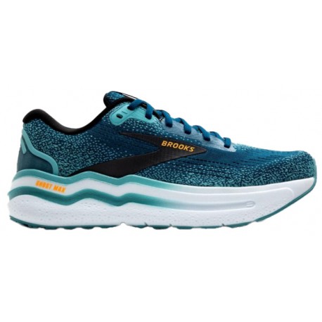 BROOKS GHOST MAX 2 MOROCCAN BLUE/AQUA/ORANGE POP FOR MEN'S