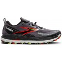 CHAUSSURES BROOKS CASCADIA 18 GTX BLACKENED PEARL/BLACK/TOMATO POUR HOMMES