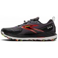 BROOKS CASCADIA 18 GTX BLACKENED PEARL/BLACK/TOMATO FOR MEN'S