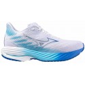 MIZUNO WAVE RIDER 28 WHITE/MUGEN BLUE/RIVER BLUE FOR WOMEN'S