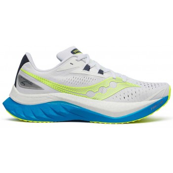 CHAUSSURES SAUCONY ENDORPHIN SPEED 4 WHITE/VIZIBLUE POUR HOMMES