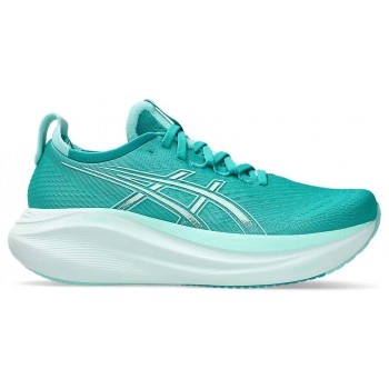 CHAUSSURES ASICS GEL NIMBUS 27 WAVE TEAL/ILLUMINATE MINT POUR FEMMES