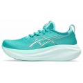 ASICS GEL NIMBUS 27 WAVE TEAL/ILLUMINATE MINT FOR WOMEN'S