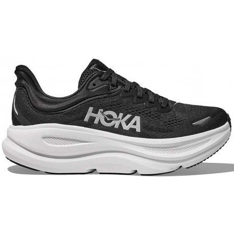 HOKA BONDI 9 WIDE BLACK/WHITE FOR MEN'S