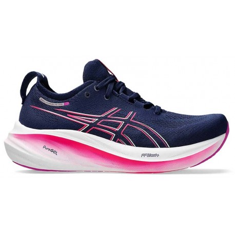 ASICS GEL NIMBUS 26 BLUE EXPANSE/BOLD MAGENTA FOR WOMEN'S