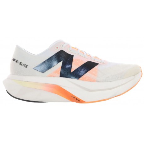 NEW BALANCE FUELCELL SUPERCOMP ELITE V4 WHITE AGORA/HOT MANGO FOR WOMEN'S