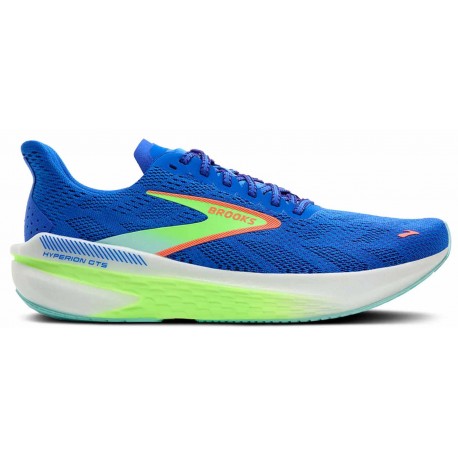 CHAUSSURES BROOKS HYPERION GTS 2 COBALT/GREEN GECKO/LIMPETT POUR HOMMES