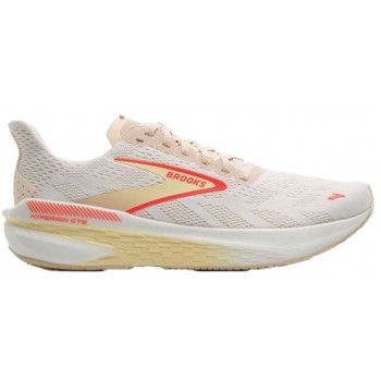 CHAUSSURES BROOKS HYPERION GTS 2 WHITE/PEACH/CORAL POUR FEMMES