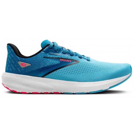 BROOKS LAUNCH 10 CRYSTAL SEAS/BLUE JAY/BLACK FOR WOMEN'S