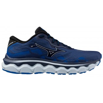 CHAUSSURES MIZUNO WAVE HORIZON 7 ESTATE BLUE/PLEIN AIRE/MUGEN BLUE POUR HOMMES