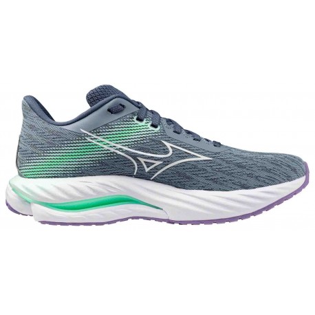 MIZUNO WAVE INSPIRE 21 TRADEWINDS/WHITE/NEO MINT FOR WOMEN'S