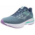 MIZUNO WAVE INSPIRE 21 TRADEWINDS/WHITE/NEO MINT FOR WOMEN'S