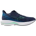 CHAUSSURES MIZUNO WAVE RIDER 28 VINTAGE INDIGO/NEO MINT/FRONTIER BLUE POUR HOMMES