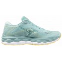 CHAUSSURES MIZUNO WAVE SKY 7 EGGSHELLE BLUE/WHITE/SUNSHINE POUR FEMMES