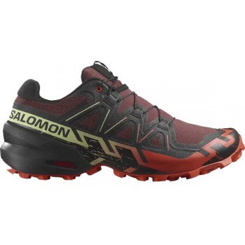 CHAUSSURES SALOMON SPEEDCROSS 6 RUM RAISIN/CHERRY TOMATO/COGNAC POUR HOMMES