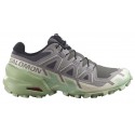 SALOMON SPEEDCROSS 6 CASTLEROCK/VANILLA ICE/SMOKE GREEN FOR WOMEN'S