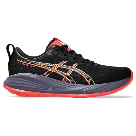 CHAUSSURES ASICS GEL CUMULUS 27 BLACK/CORAL REEF POUR HOMMES