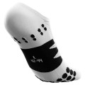 CHAUSSETTES COMPRESSPORT NO SHOW WHITE/BLACK UNISEXE