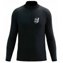 PULLOVER COMPRESSPORT SEAMLESS ZIP SWEATSHIRT BLACK/MELANGE UNISEXE