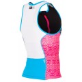 ZEROD RACER SINGLET BLACK/PINK FOR WOMEN'S