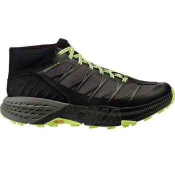 CHAUSSURES HOKA SPEEDGOAT MID WP BLACK/STEEL GREY POUR HOMMES
