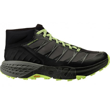 CHAUSSURES HOKA SPEEDGOAT MID WP BLACK/STEEL GREY POUR HOMMES